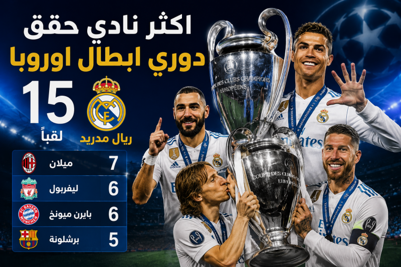 مع اقتراب النهائي تعرف على اكثر نادي حقق دوري ابطال اوروبا عبر التاريخ